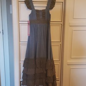 Mustard pie maxi dress size 4T New